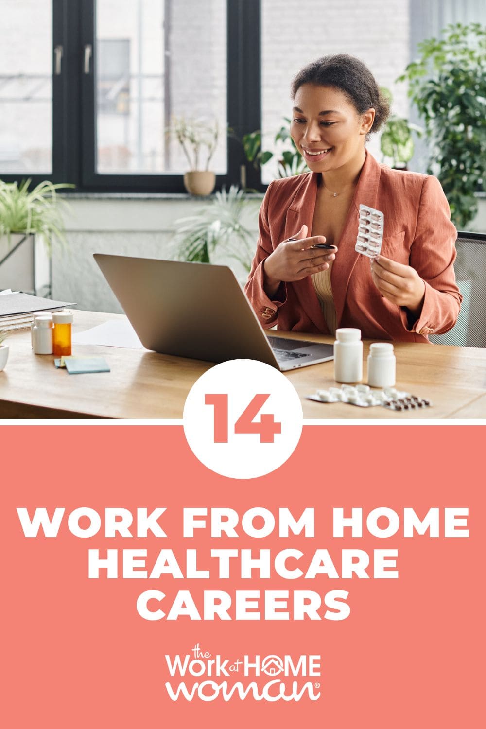 Are you looking for medical-based jobs that can be done at home? Here are 14 rewarding work from home healthcare careers! via @theworkathomewoman