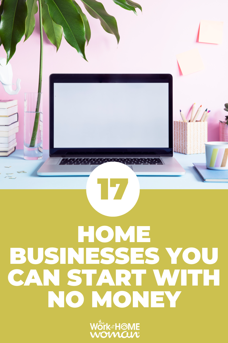 Do you want to start a business, but you don't have any funds? No problem! There are actually quite a few options for individuals who want to run their own home business without any startup fees. Check out these ideas to start making money from home. via @theworkathomewoman