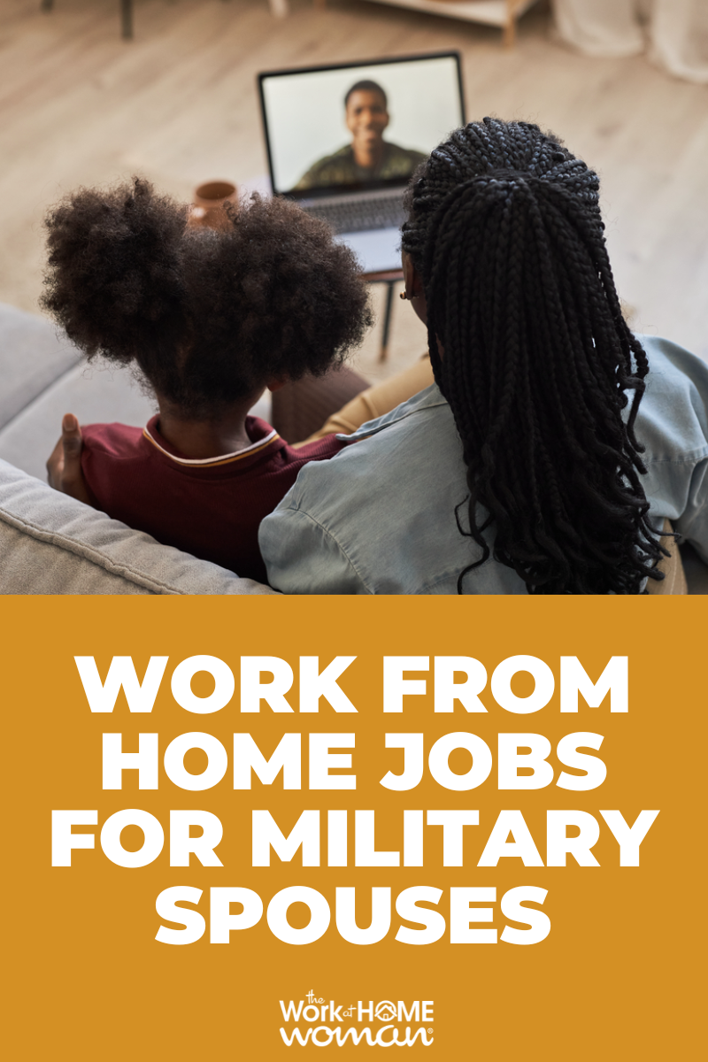 Are you a military spouse that needs to make money? Here are 25 work from home jobs with work initiatives for military spouses and veterans. via @theworkathomewoman