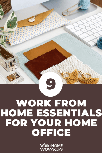 Looking for ways to liven up your home office and increase your productivity? Here are 9 must-have work from home essentials! via @theworkathomewoman