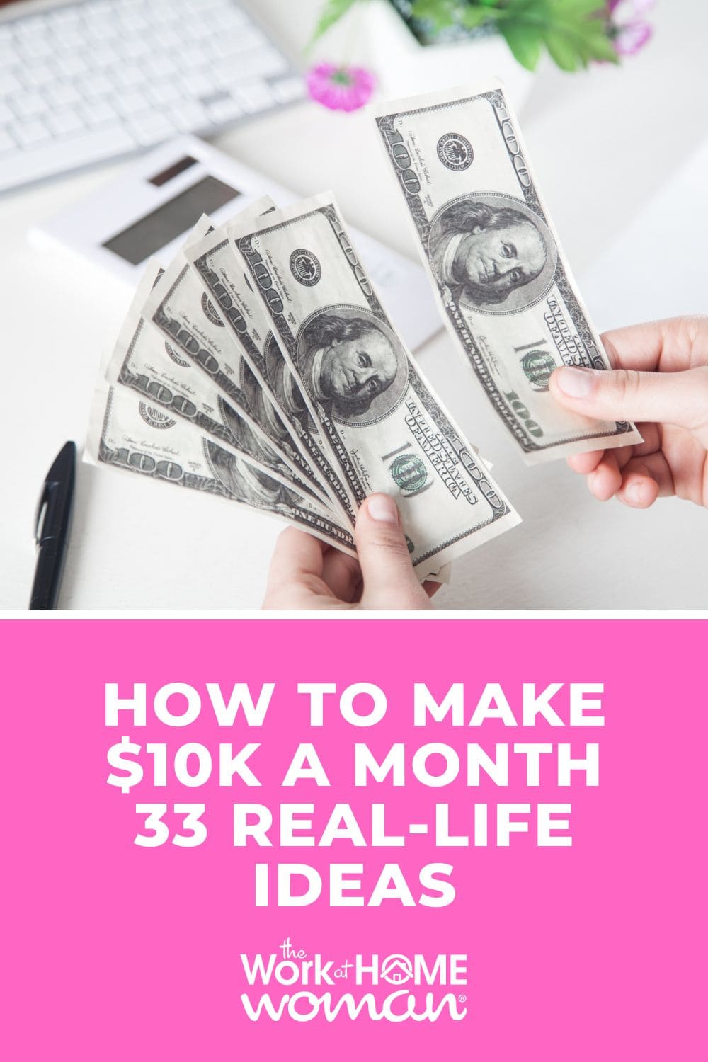 Making $10K a month is an achievable goal. Like any business idea, it all starts with a plan. Here is how to make $10K a month with real-life ideas! via @theworkathomewoman