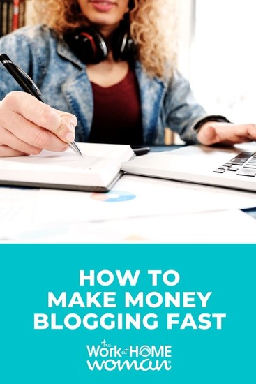 While there are no guarantees when you start a blogging business, there are some things you can do to help you make money fast. #fastest #makemoney #ideas #beginners via @theworkathomewoman