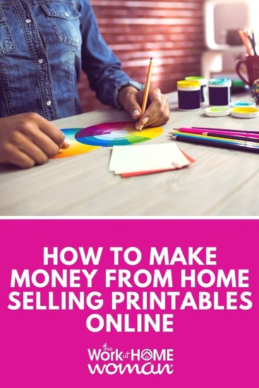 Selling printables online is a great way to make money because they’re easy to design and expenses are limited. Here’s how to get started. #selling #digital #printables #income #workfromhome via @theworkathomewoman