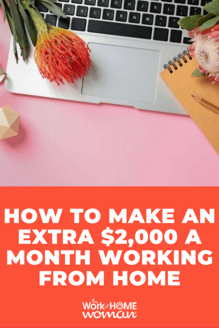 There are many ways you can work from home and earn $2,000 or more! Here are 19 ways to make an extra $2,000 a month working from home! via @theworkathomewoman