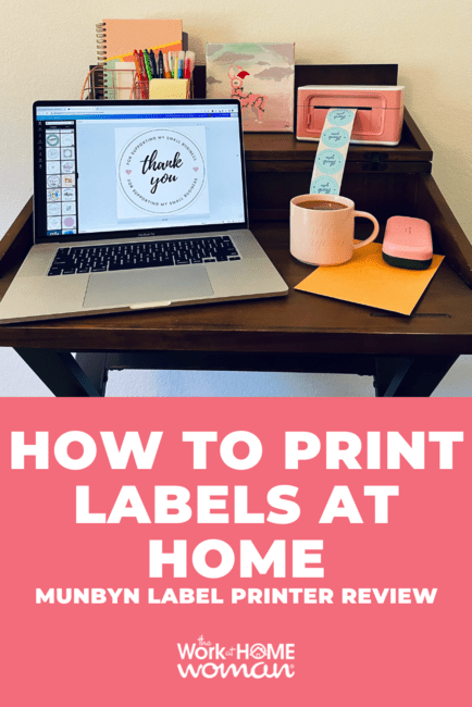 Wondering how to print labels at home? Here's everything you need to know about printing labels from home in this MUNBYN label printer review. via @theworkathomewoman