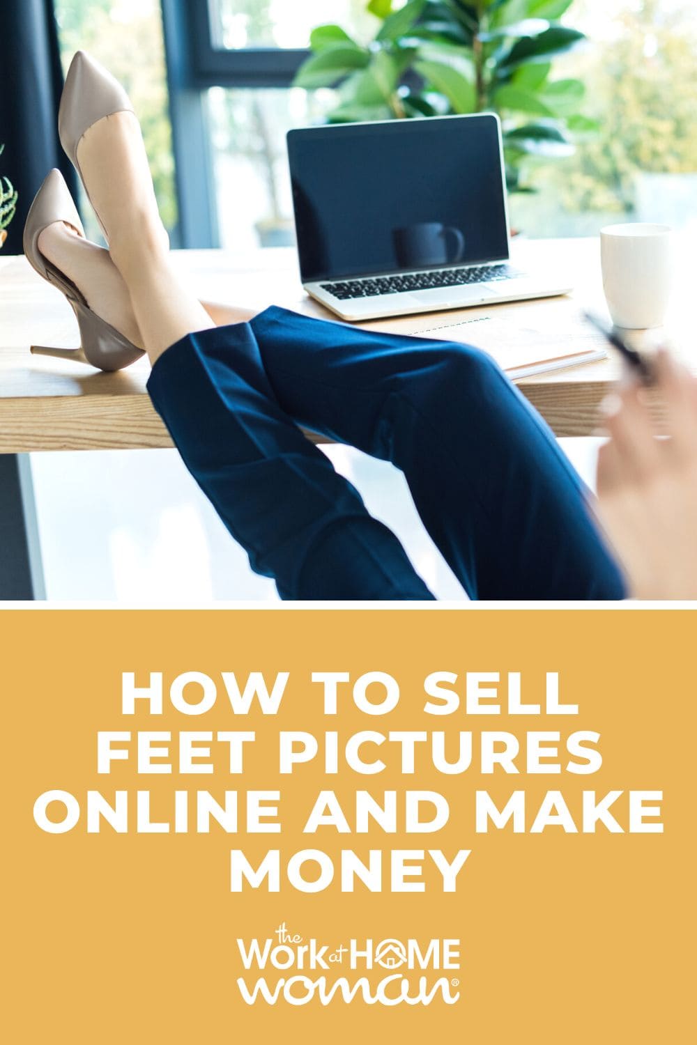 Selling feet pictures online can be quite a profitable side hustle. This guide will cover all you need to know—and then some! via @theworkathomewoman