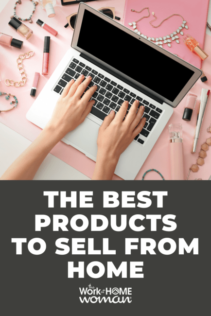 Want to make money from home? Here are some of the best products to sell from home in a wide variety of niches and categories! via @theworkathomewoman